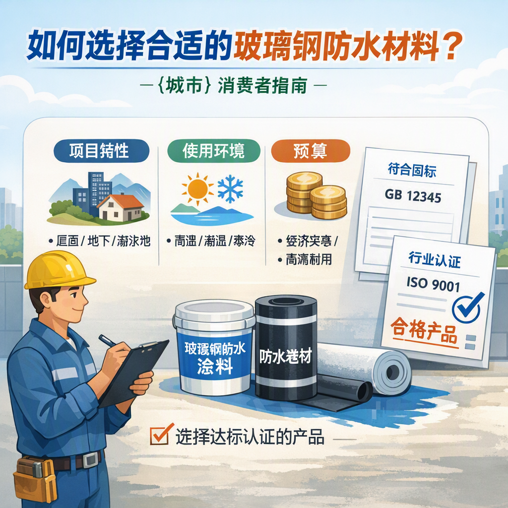 如何判定玻璃钢防水材料的合格标准？ 陇南 消费者指南