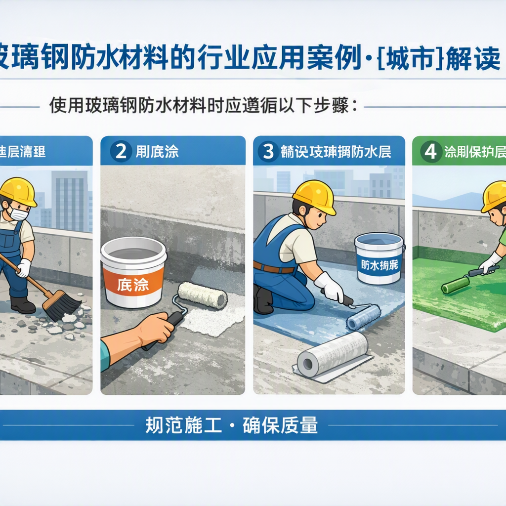 玻璃钢防水材料的行业应用案例，陇南解读