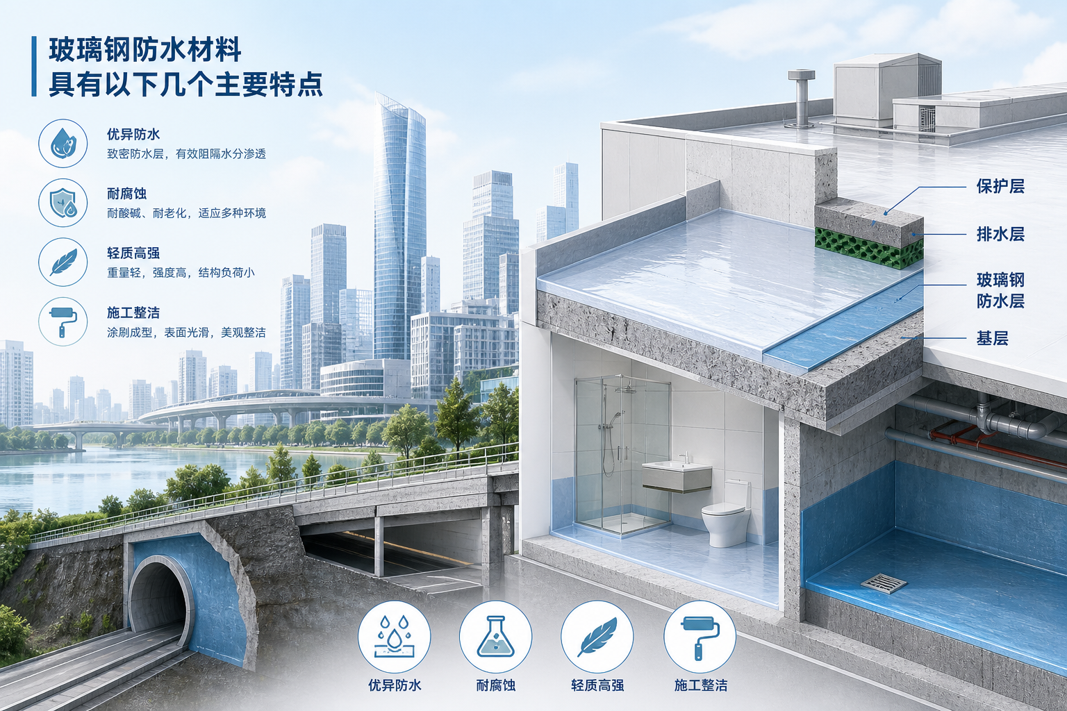 2023年玻璃钢防水材料市场趋势分析，关注 陇南 发展